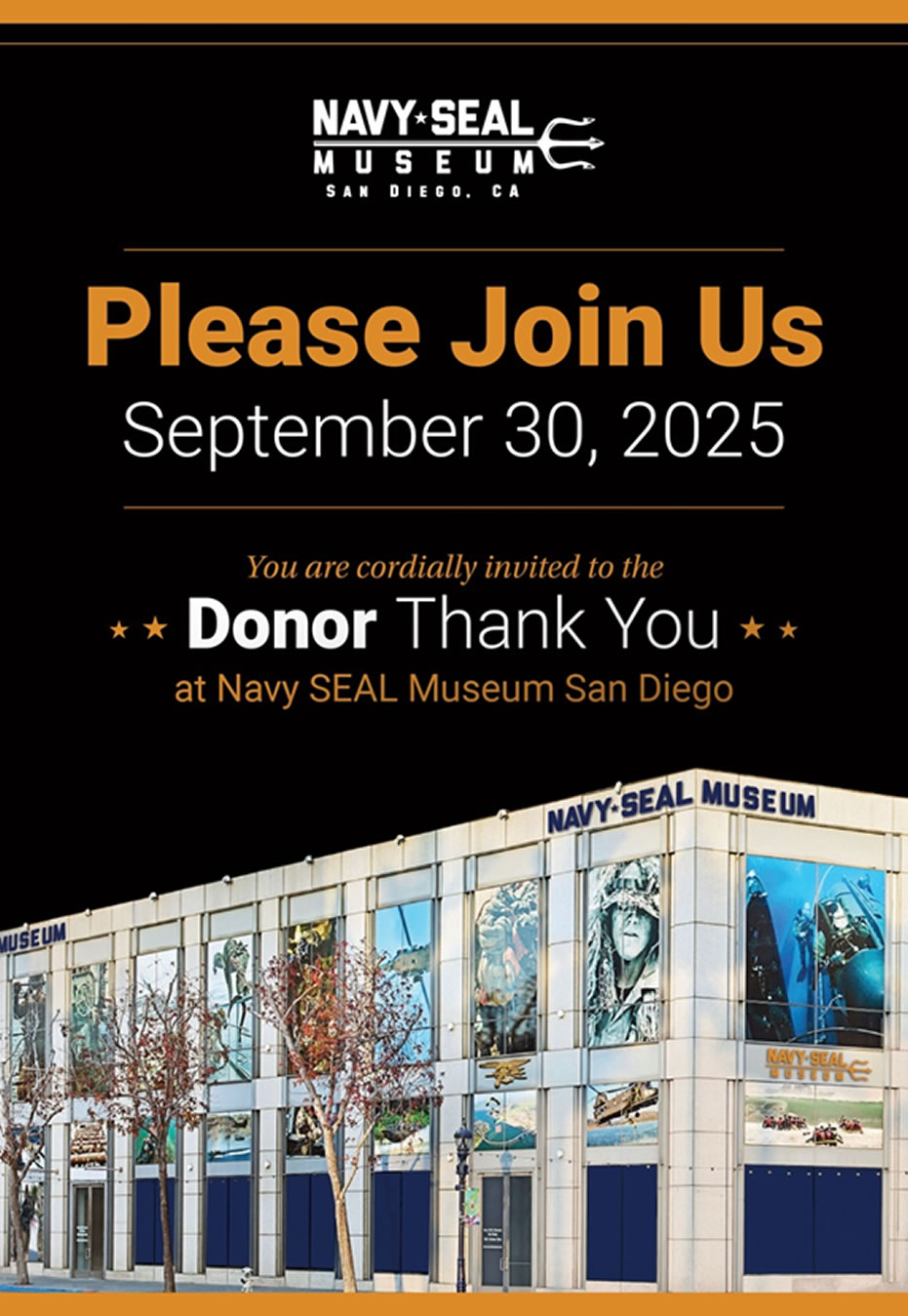 Navy SEAL Museum San Diego<br />
Donor Thank You Event