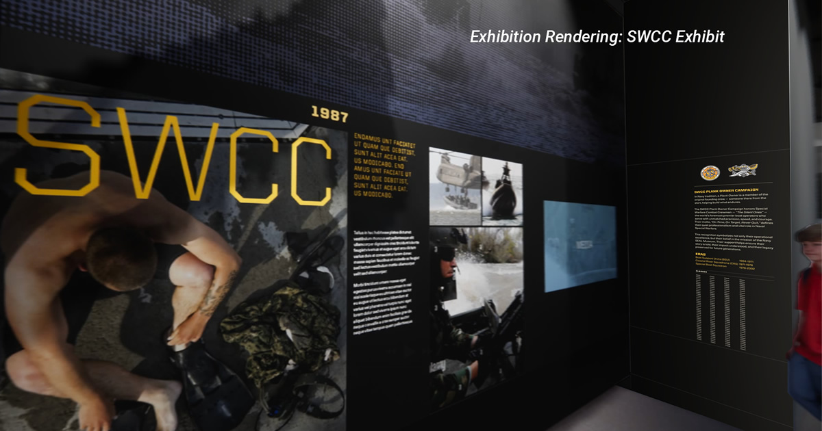 Exhibition Rendering: SWCC Exhibit Exhibition Rendering: SWCC Exhibit