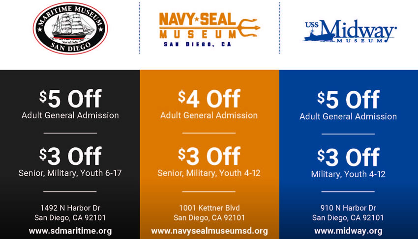 Save at San Diego’s Waterfront Museums