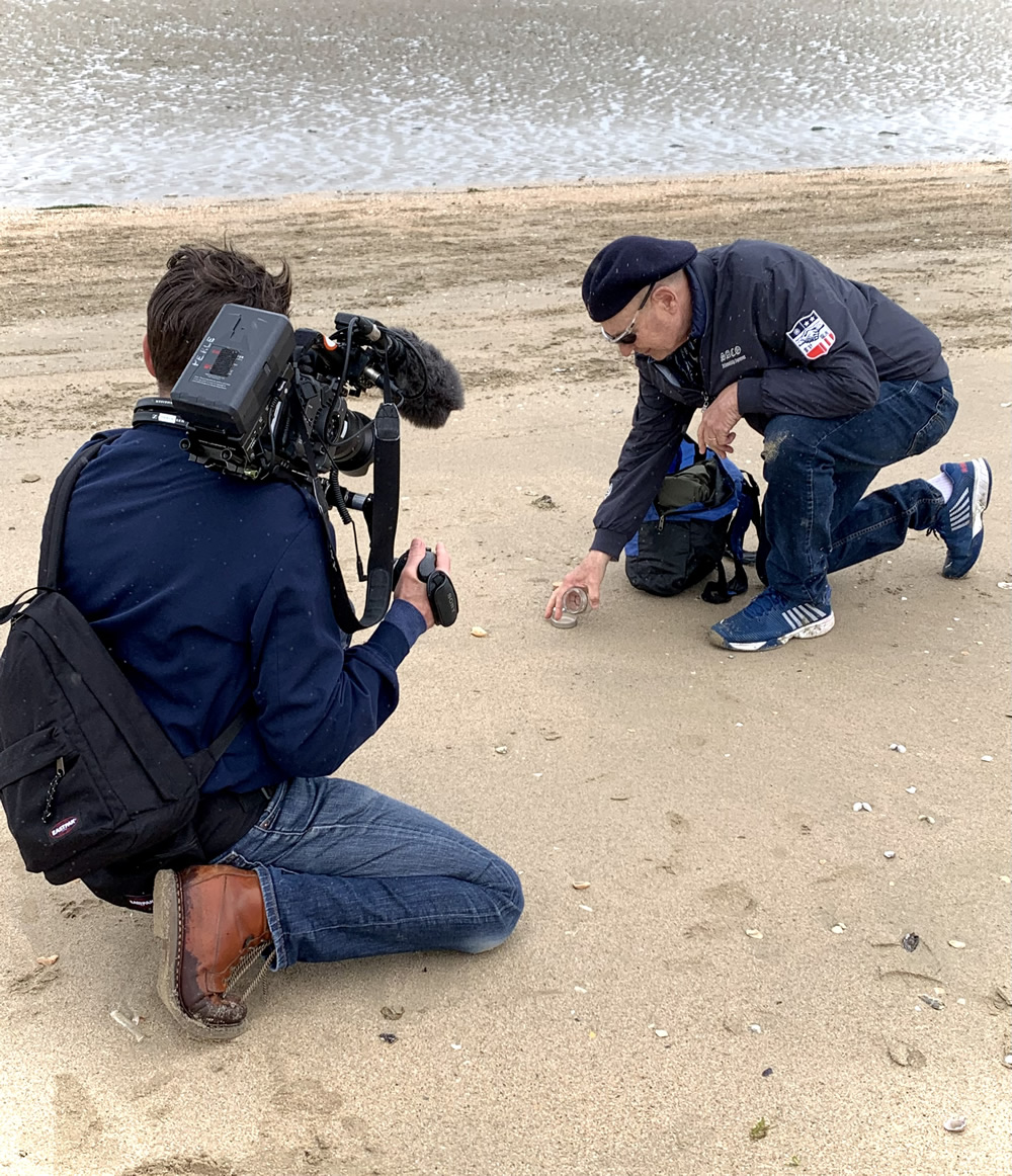 Dan Halperin making the film